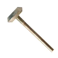 16.5mmx5.2mm  3mm shaft 5pcs Diamond Double-Beveled Wheel Drill Bit
