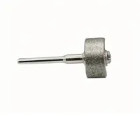 45x6x6mm 6mm Shaft Diamond Flat Edge Wheel Shape Drill Bit